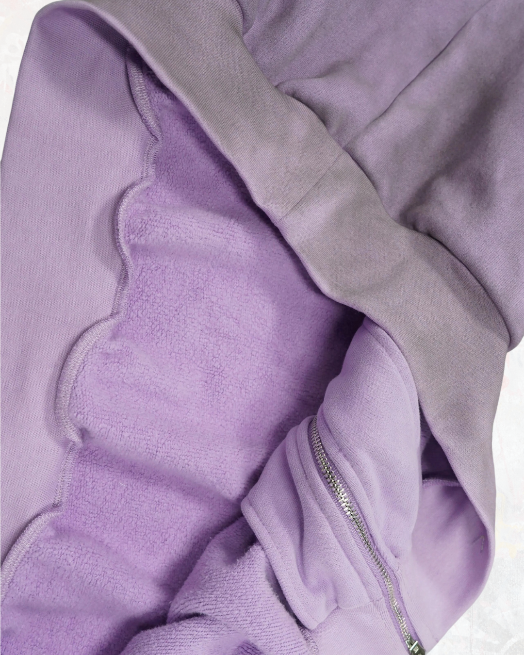 "STOP" Mauve Zip Up Hoodie