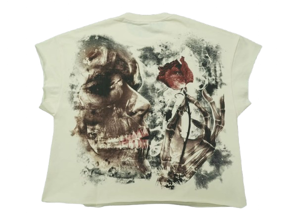 She Loves Me Rose Cut-Off Tee