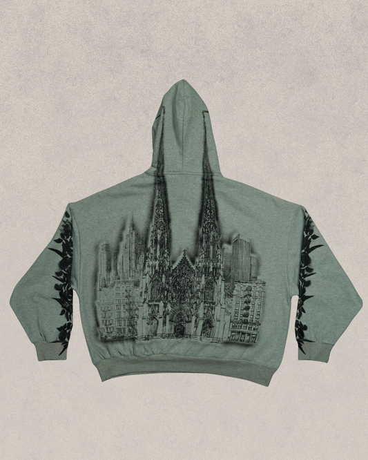 Cathedral Heather Grey Hoodie