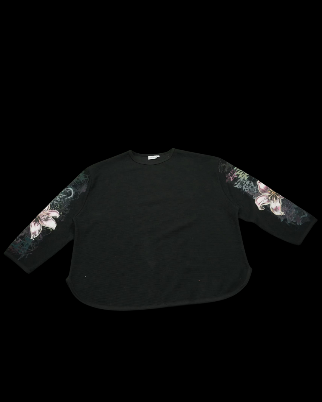 Stapled Black Long Sleeve thermal