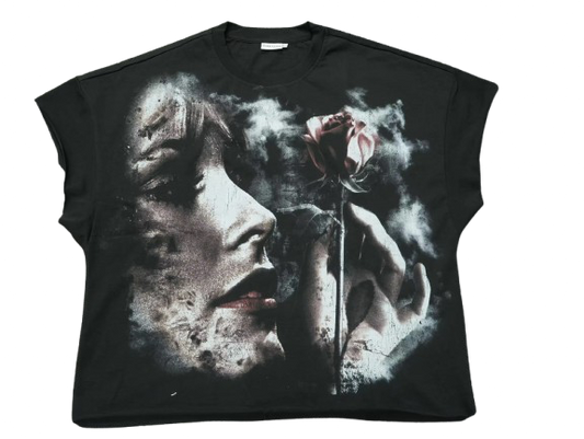 She Loves Rose Cut-Off Tee